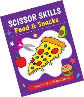 Strendier 798325510571 Scissors Skills Food And Snacks Preschool Activity Book Fun Cutting Coloring