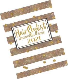 Strendier 798559765525 Hairstylist Appointment Book 2021 Hairdresser Log With A -