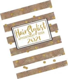 Strendier 798559765525 Hairstylist Appointment Book 2021 Hairdresser Log With A -