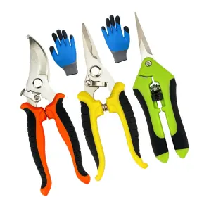 Gar001 Strendier Pruning Shears 4 Pack Garden With Gardening Gloves Clippers Handheld