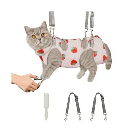 Hammock-86-1 Supet Cat Grooming Hammock Self-adherent Wrap For Cutting Nail... Fast Ship