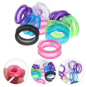 Supreme-goodsoutlet 726084788169 12pcs Silicone Finger Rings Hair Scissors For Dogs Shears