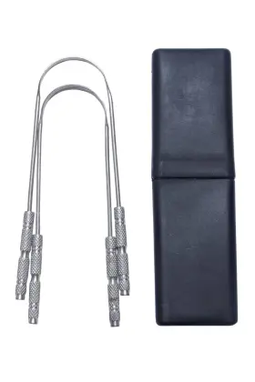 B0d3vdypgc Surgiskill Tongue Scraper For Adults Twin Pack With Easy To Carry Case Cleaner