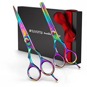 Suvorna 810899020047 5.5 Inch Hair Cutting Scissors Professional With Thinning Shears For Cutting