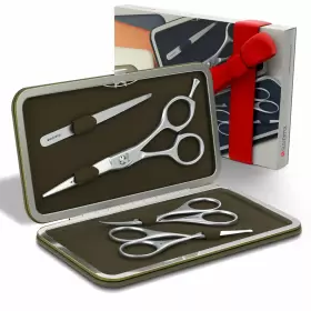 Suvorna 810899022034 Premium Beard And Mustache Scissors Set/kit With For Men - Groom Suvorna 810899022034 Premium Beard And Mustache Scissors Set/kit With For Men - Groom