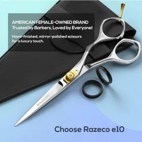 Bs-2101-ssp-0600 Suvorna E10 6 Inch Razor Edge Hair And Beard Cutting Trimming Barber Scissors Shears