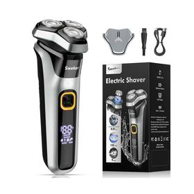 Sweker Rs9006 Electric Razor For Men Rechargeable Shaver With Pop-up Tr... Fast Ship