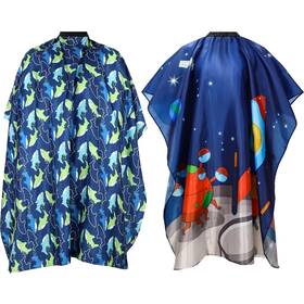 Syhood Cape-m553 2 Pieces Kids Haircut Salon Cape Waterproof Hair Cutting Children Hairdr