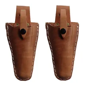 Syo-yy-lph02 Syooy 2 Pcs Leather Pruner Holster Hanging Pouch With Safety Lock For Pliers