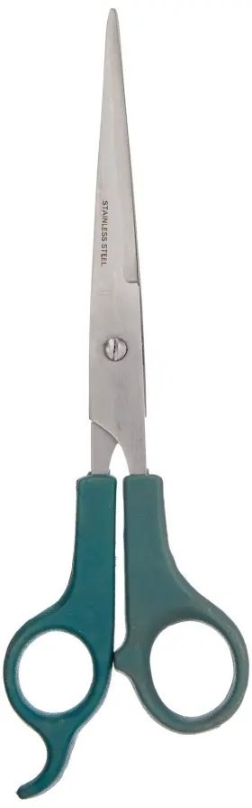 Tamsco 810136000443 7.5-inch Hair Cutting Shear Plastic Handle Stainless Body Safety Tip Finger R