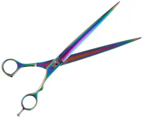 Tamsco 810136006131 Genuine Japanese Stainless Steel Scissors 10.5-inch Curved Blade Plasma Coate