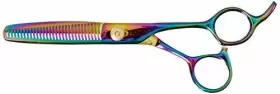Tamsco 810136006308 Wire Cutting Thinning Shear 6.5-inch Plasma Rainbow Finish Japa