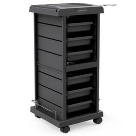 Tasalon T-100a Salon Trolley - Space Saving Rolling Cart For Extra Storage 6-tray