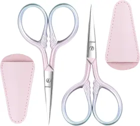 Ts-ssb-1 Tashow 2 Pcs Eyebrow Scissors For Women Professional Grooming Mini With Stain