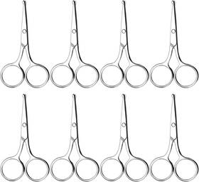 Tbestmax Zyx-scissor8-round 8 Pack Small Round Tip Scissors - Professional Grooming For Hair Eyebrows Nose