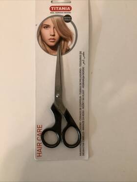 Titania 008576504010 Hair Scissors With Plastic Grip - Durable Quality Rust Proof Shears New