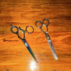 Tondeo 69049 Styling And Thinning Scissors Set Multicolor Silver Stainless Steel