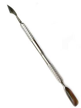 Tones 819019014911 Cuticle Pusher Rounded And Straight Wide Blade / Empujador De Cut