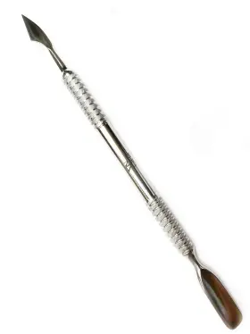 Tones 819019014911 Cuticle Pusher Rounded And Straight Wide Blade / Empujador De Cut
