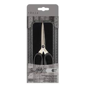 Tonic Studios 2343e Tim Holtz Small Scissors - 6 Inch All Purpose For Cutting Fabric Cr