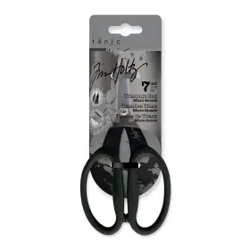 Pc-817 Tonic Studios Tim Holtz Small Titanium Scissors - 7 Inch Mini Snips With Micro Serrated Bla