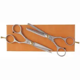 466446 Tool Luxe 2 Piece Pro Professional Hair Cutting Barber Shop Scissors Shears Cut Thinning