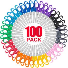 Tooybing Tb-jd-100p 100 Pack Kids Scissors 5 Inch Bulk For School Blunt Tip Child
