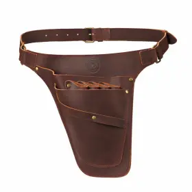 Ot831le Tourbon Leather Hair Scissor Pouch Belt Barber Shears Tools Carry Holster