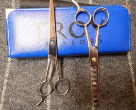 5566 Troy Scissors Ts Professional Salon Hair Cutting Thinning Barber Shears Hairdressing Set