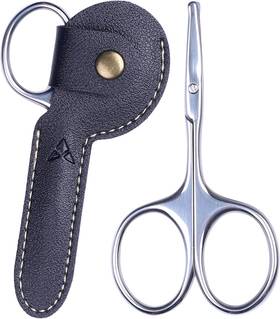 Trustpower 313042280263 3.75 Inch Nose Hair Scissors Round Tip Small Facial Mustache For Mens Tri