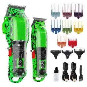 Tuanchuanrp 717206927658 Professional Hair Clippers For Men Cordless Barber Kit Cutting And Gr