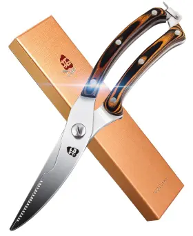 Tc0707 Tuo Kitchen Poultry Shears Multi-purpose Scissors With Sturdy Pakkawood Hand
