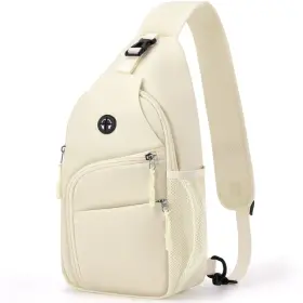 Ftus-l-03-beige Tuwubi Crossbody Bags For Women Trendy Sling Bag Men With Adjustable Shou
