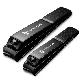 Ncs-2 Tweezer Guru Nail Clippers - 2 Pack Professional Stainless Steel Toe And Finge