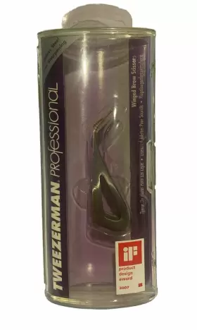 Tweezerman 038097291599 Winged Brow Scissors - Precision Grooming Tool Stainless Steel Tweezerman 038097291599 Winged Brow Scissors - Precision Grooming Tool Stainless Steel