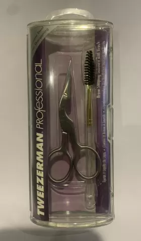 2914-p Tweezerman Stainless Brow Shaping Scissor And Brush #2914-p