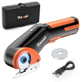 Cp3b0195us Uaoaii Cordless Electric Scissors Cardboard Box Rotary Cutter With Replacemen