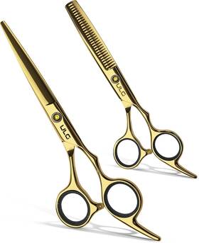 Ulg 313048130180 Hair Cutting Scissors Thinning Shears Kit Professional Barber Hairdressing T