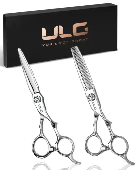 Ughc01-9cr1303a-sr1pus Ulg Hair Cutting Shears And Thinning Scissors Kit Japanese 440c Stainless Stee