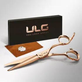 Ughc05-n440c01a-fs440c-us Ulg Professional Hair Cutting Scissors With Luxury 18k Rose Gold Finish 6.5 Inch