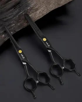 Ughc08-4cr6t01a-bk1pus Ulg Professional Hair Cutting Scissors Set 6.5 Inch Japanese Stainless