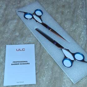Ulg X001pma8dh Professional Barber Scissors Set Stainless Steel 6.5 In Hair Cutting And Thin