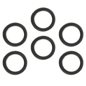 Ultechnovo Bru0d04334g6n067lkae 18 Pcs Silicone Finger Rings For Scissors Gel 2.5x2.5x1cm Black