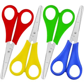 Aub09nb1ptqw Ultimate Stationery Kids Scissors 5 Inch 4 Pack Safety Blunt Tip School For Sta