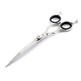 Ultra Shears 964001298069 7 Inch Curved Professional Pet Grooming Scissors Two Finger Rests