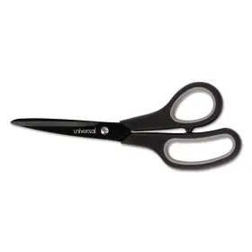 92021 Universal Industrial Carbon Blade Scissors 8 Inch Long 3.5 Cut Length Black/gray