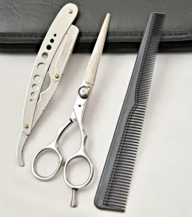Ss-1218 Usabeautex Professional Hair Cutting Scissors 6-inch Stainless Steel Shears And Razor