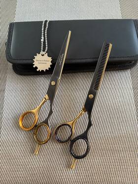 Usabeautex Ss-1702 Professional Barber Salon Hair Cutting Scissors And Thinning Shears Set