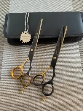 Ss-1702 Usabeautex Professional Barber Salon Hair Cutting Scissors And Thinning Shears Set