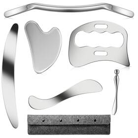 Vdteb B0g1xqv42m Stainless Steel Muscle Scraper Gua Sha Kit And Derma Edge Scraping Tools For